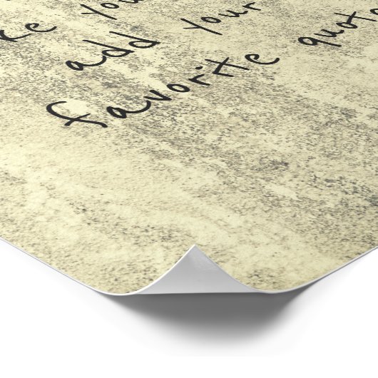 personaliseer een aangepast poster een favoriete o (Hoek)