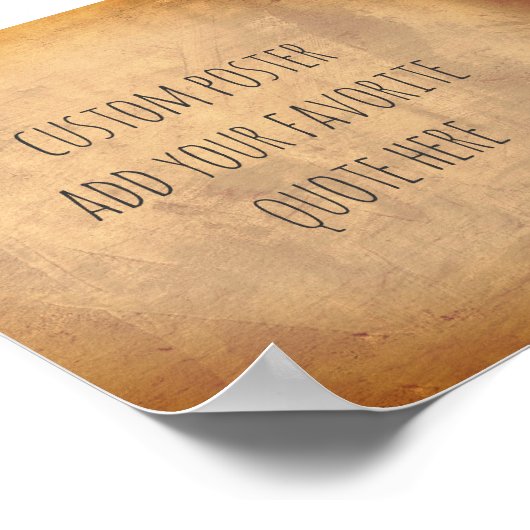 personaliseer een aangepast poster om uw eigen off (Hoek)