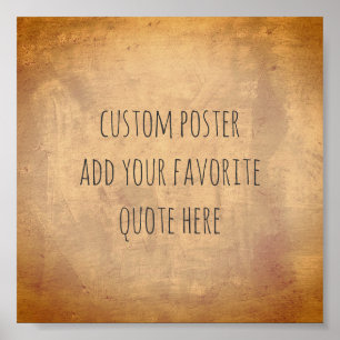 personaliseer een aangepast poster om uw eigen off