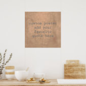 personaliseer een aangepast poster om uw eigen off (Keuken)