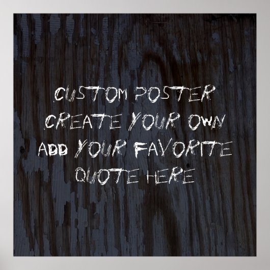 personaliseer een poster om uw eigen aangepaste of (Voorkant)