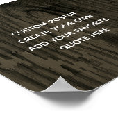 personaliseer een poster om uw eigen aangepaste of (Hoek)