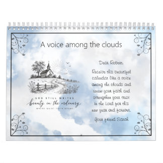 Personaliseer Een Stem Onder de Wolken Christelijk Kalender