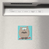 Personaliseer een uil, <TEXT> Magneet (Insitu (Vaatwasser))