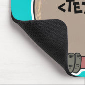 Personaliseer een uil, <TEXT> Muismat (Hoek)