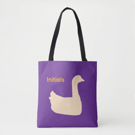 Personaliseer Eend Thema  Tote Bag (Voorkant)