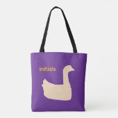Personaliseer Eend Thema  Tote Bag (Achterkant)