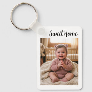personaliseer eenvoudig aangepast 1.6" x 2.25" Alu Sleutelhanger