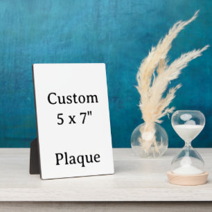personaliseer eenvoudig aangepast 5 x 7" tafelplaq fotoplaat