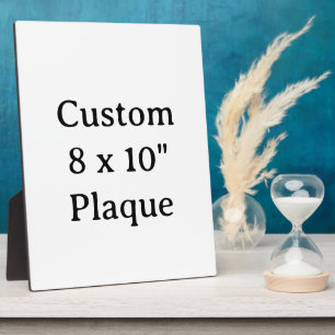 personaliseer eenvoudig aangepast 8 x 10" tafelpla fotoplaat