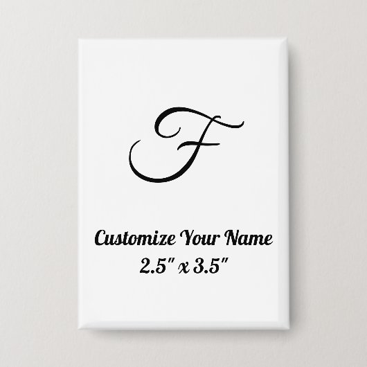 Personaliseer eenvoudig aangepaste 2,5" x 3,5" Rec Button (Voorkant)