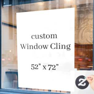 personaliseer eenvoudig aangepaste 52" x 72" portr raamsticker