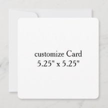 personaliseer eenvoudig aanpassen 5,25" x 5,25"