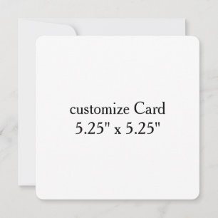 personaliseer eenvoudig aanpassen 5,25" x 5,25" bedankkaart