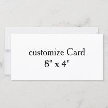 personaliseer eenvoudig aanpassen 8" x 4"