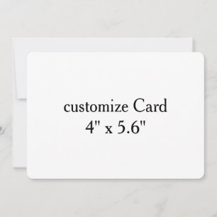 personaliseer eenvoudig, pas aan 5" x 7 standaard bedankkaart