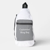 personaliseer eenvoudige aangepaste Sling Bag (Voorkant)