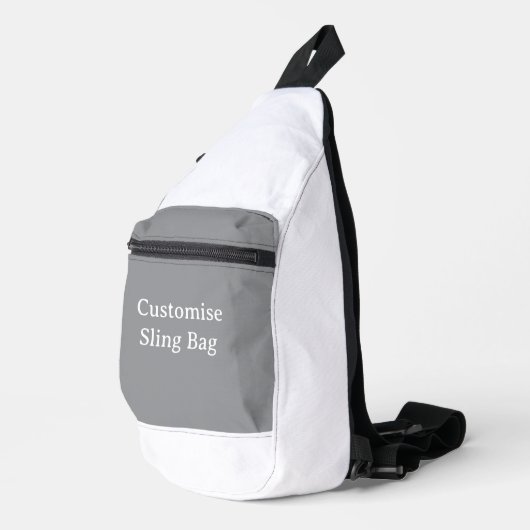 personaliseer eenvoudige aangepaste Sling Bag (Rechterhoek)