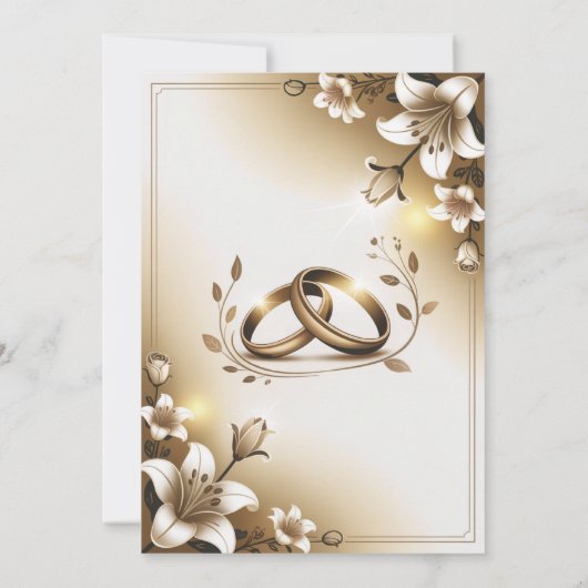 Personaliseer eenvoudige minimalistische wieden ui kaart (Achterkant)