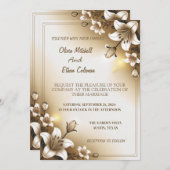 Personaliseer eenvoudige minimalistische wieden ui kaart (Voorkant / Achterkant)