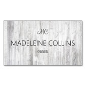 Personaliseer Eenvoudige Professionele houten korr Magnetisch Visitekaartje (Voorkant)