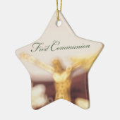 Personaliseer, Eerste Communie Felicitaties Keramisch Ornament (Links)