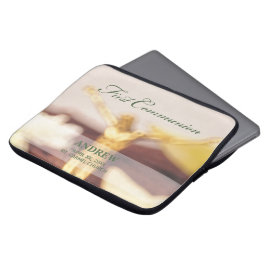 Personaliseer, Eerste Communie Felicitaties Laptop Sleeve