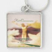 Personaliseer, Eerste Communie Felicitaties Sleutelhanger (Voorkant)