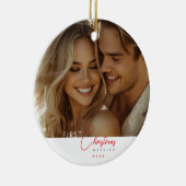 Personaliseer eerste kerstvakantie Ornament (Rechts)