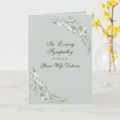 Personaliseer elegante bloemensympathie kaart (Gele Bloem)