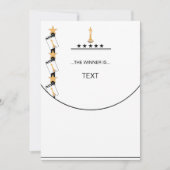 Personaliseer "EN DE WINNER IS"...Kaarten Bedankkaart (Voorkant)