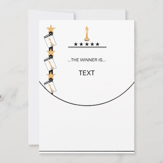 Personaliseer "EN DE WINNER IS"...Kaarten Bedankkaart (Voorkant)