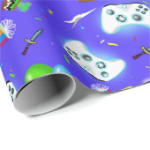 Personaliseer Epic Gamer Birthday Critical Hit! Cadeaupapier (Rol Hoek)