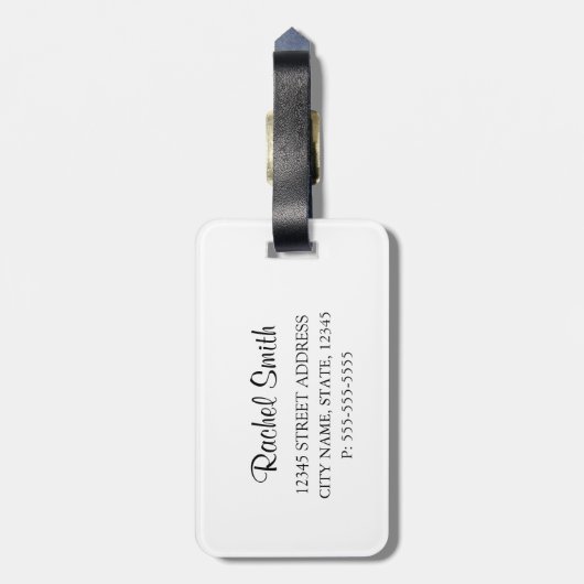 PERSONALISEER | Faith Hope Love | Bagagelabel (Achterkant verticaal)