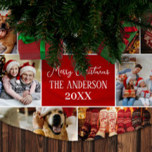 Personaliseer familiefoto naam Vrolijk Kerstfeest