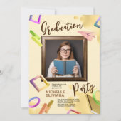 Personaliseer fancy afgestudeerden kaart (Voorkant)