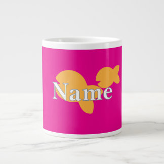 Personaliseer Fish Hot Pink Grote Koffiekop