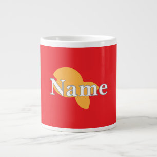 Personaliseer Fish Red Grote Koffiekop