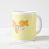Personaliseer Fish Yellow Grote Koffiekop (Voorkant rechts)