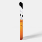 Personaliseer Flaming Basketball B/W Case-Mate iPhone Case (Achterkant / Links)