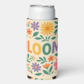 Personaliseer Floral BLOOM Design koelers Seltzer Blikjeskoeler (Seltzer Voorkant)