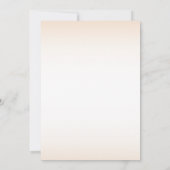 Personaliseer Floral bruiloft uitnodiging (Achterkant)