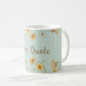  Personaliseer Floral Coffee Tea Cup Mok (Voorkant rechts)