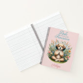 Personaliseer Floral Dog Prayer Journal Manifest V Notitieboek (Binnen)