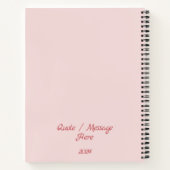 Personaliseer Floral Dog Prayer Journal Manifest V Notitieboek (Achterkant)