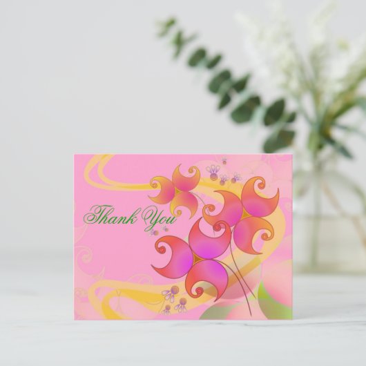 Personaliseer  Flowers Briefkaart (Staand voorkant)