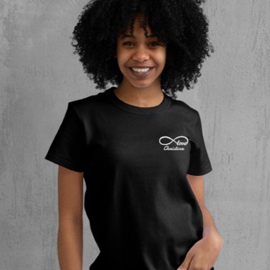 Personaliseer Forever Love Couple T-shirt