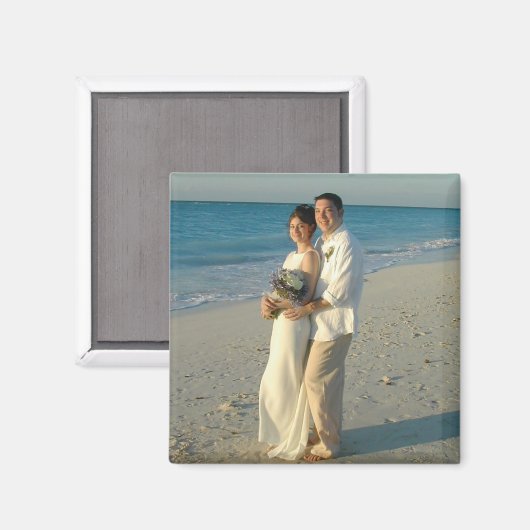 PERSONALISEER FOTO BEWAAR DE DATUM MAGNEET (Voorkant / Achterkant)