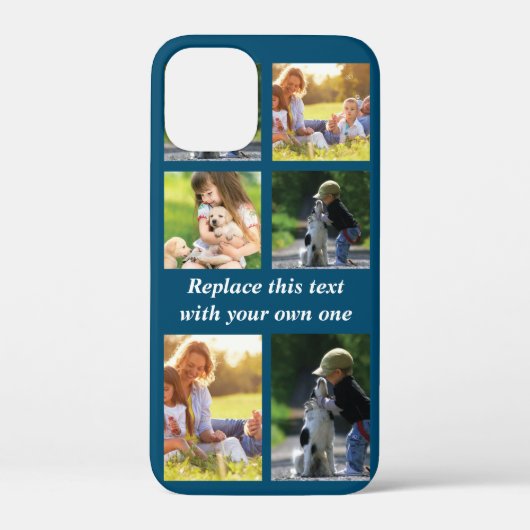 Personaliseer foto collage en tekst Case-Mate iPho iPhone Case (Achterkant)