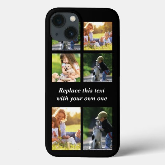 Personaliseer foto collage en tekst Case-Mate iPho iPhone Case (Achterkant)